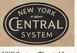 New York Central timetable